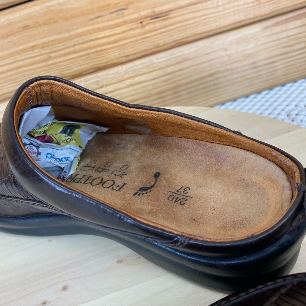 BIRKENSTOCK Footprints Women's Leather Mules Shoes Loafers Casual Flats 37 EUR - Picture 11 of 12